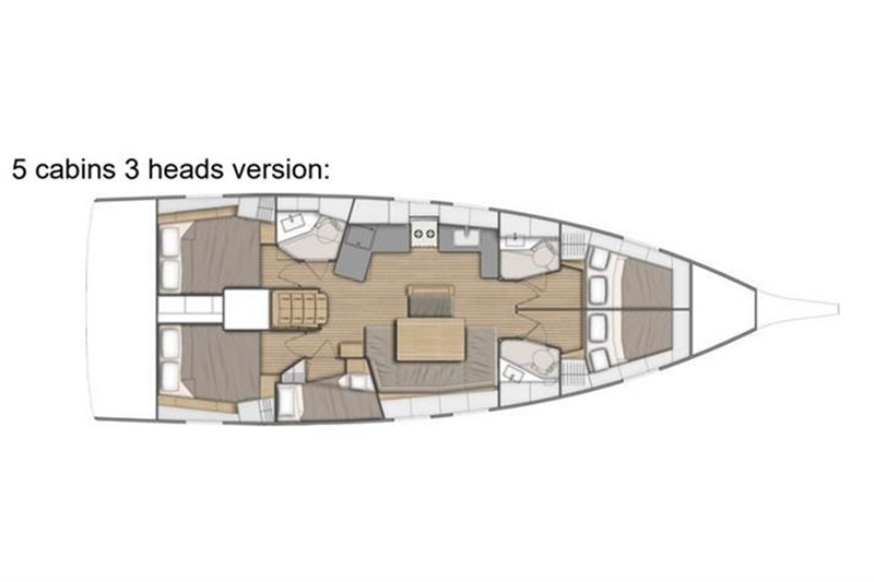 Bieckert Beneteau 46.1 - 5 Cabins - Premium - Air conditioned - Watermaker - 4 double cabins +1 Double bunk cabin