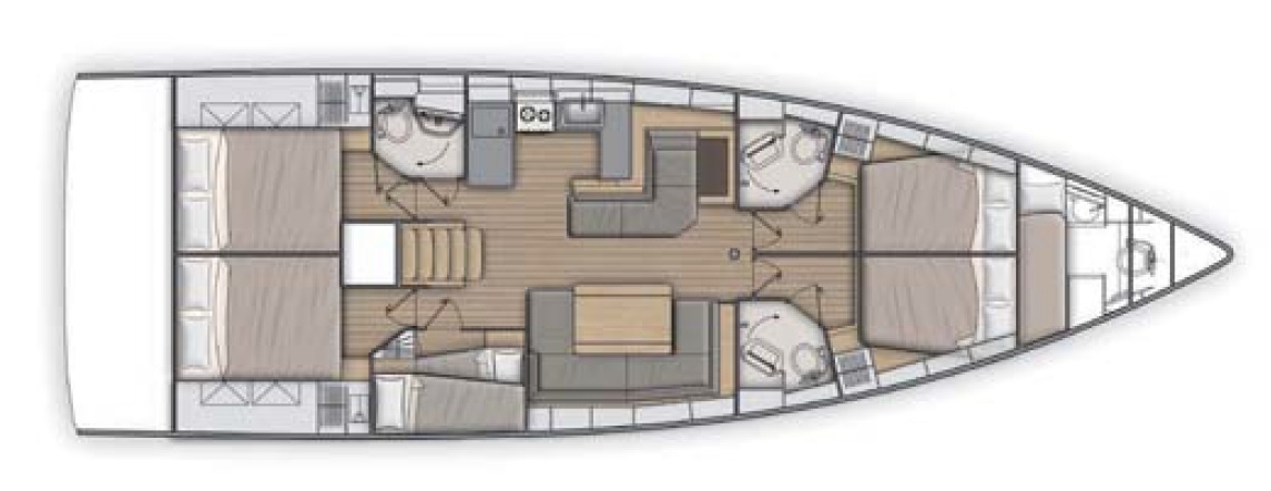 Aloha Oceanis 51.1 with Gen & Watermaker