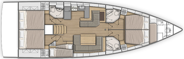 SPYROS Oceanis 51.1 A/C & GEN & WM