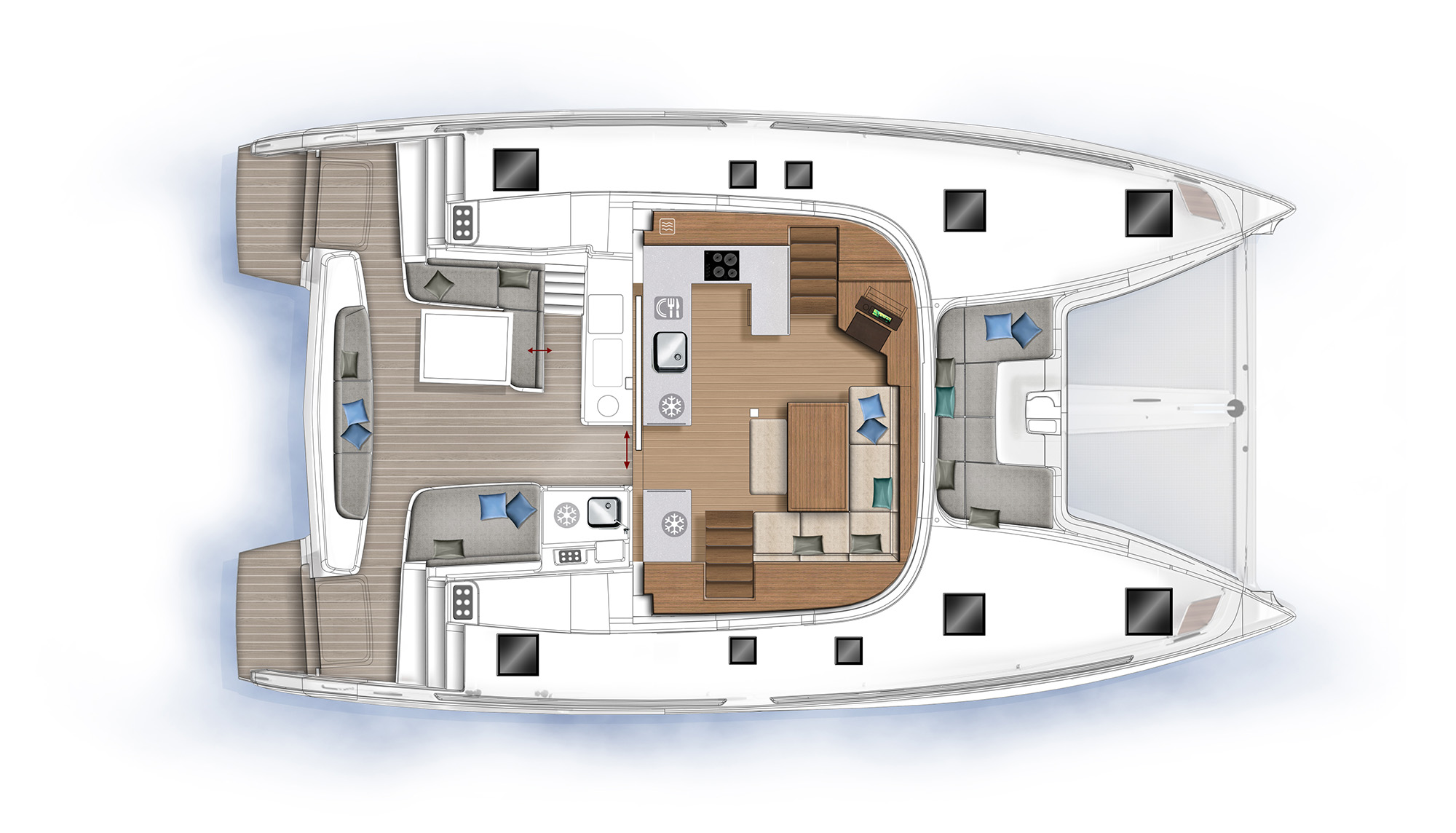 ONE SOUL Lagoon 46 A/C-GEN & WM